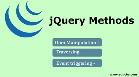 JQuery Methods Learn The Different Types Of JQuery Method