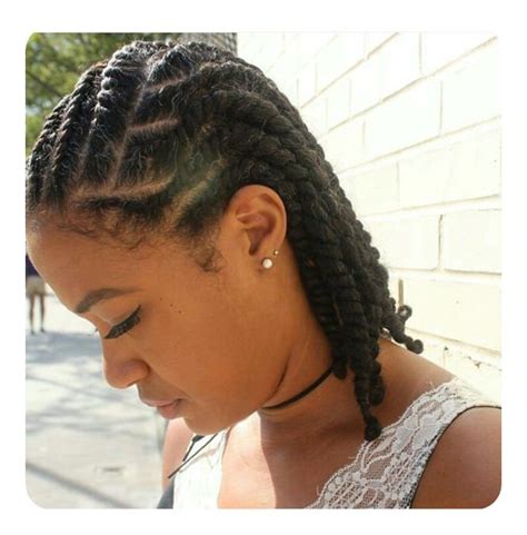 The picture above shows one of the neat flat twist hairstyles that will leave you looking flawlessly beautiful. 85 Best Flat Twist Styles And How To Do Them - Style Easily