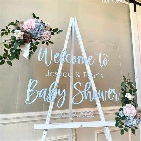 Welcome Baby Shower Decal Vinyl Decal For Baby Shower Sign Etsy