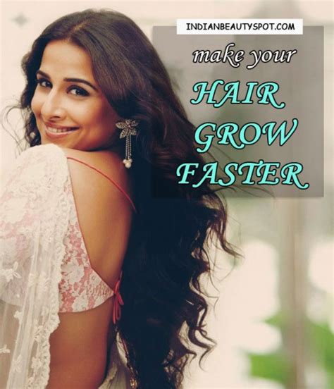 Even though i do agree that biotin helps with hair growth, my advice is to first concentrate on eating a healthy and balanced diet. 10 Ways to make Your Hair Grow Faster - THE INDIAN SPOT