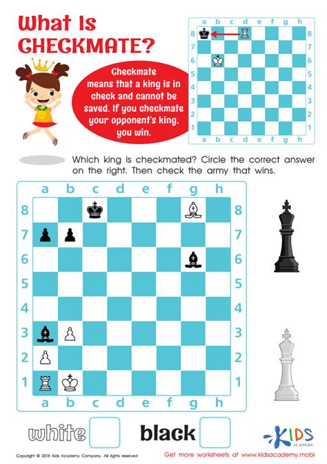 What Is Checkmate Worksheet For Kids Answers And Completion Rate
