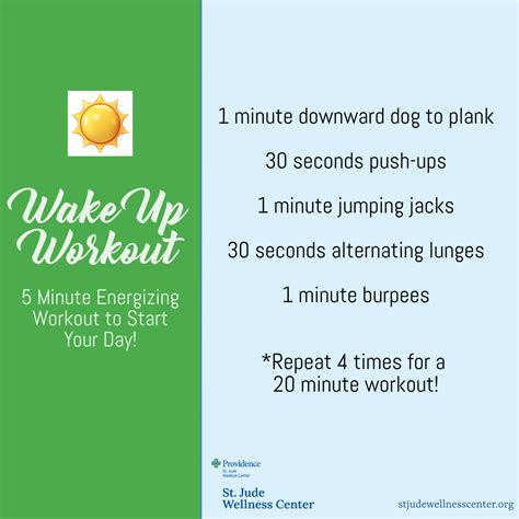 Wake Up Workout St Jude Wellness Center