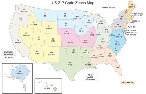 Usa 3 Digit Zip Code Map State Boundaries Map Gambaran