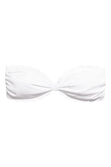 Bandeau Bikini Top White Ladies Handm Gb