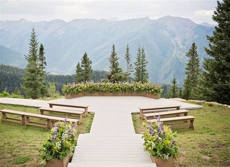 The Little Nell Aspen Mountain Wedding Deck Aspen Mountain Club The