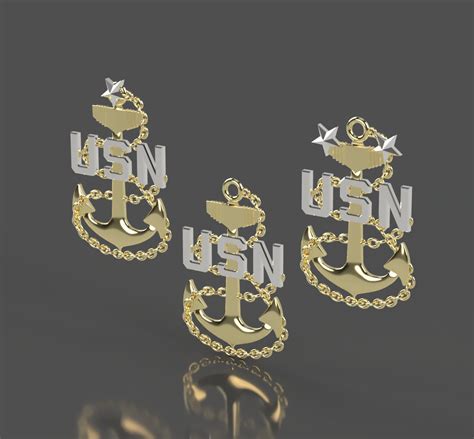 Navy Chief Petty Officer Insignia Collection 3d Stl File For Etsy