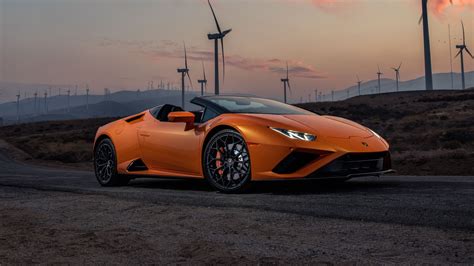 Lamborghini Huracan Evo Rwd Spyder 2021 4k Hd Cars Wallpapers Hd