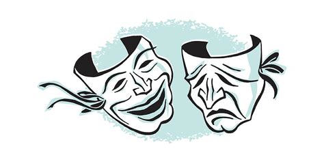 Comedy And Tragedy Masks Drawing By Csa Images Fine Art America