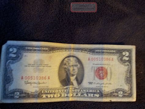 Rare Red Seal Dollar Bill