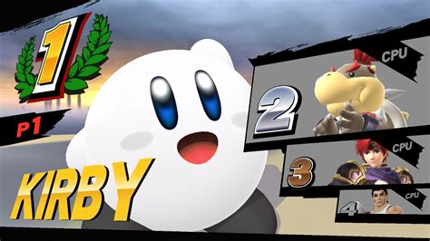 White Kirby Super Smash Bros Wii U Mods