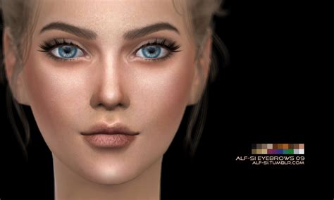Sims 4 Ccs The Best Eyebrows And Eyes By Alf Si