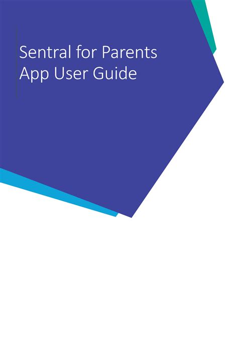 App User Guide Final Version Sentral For Parents App User Guide App