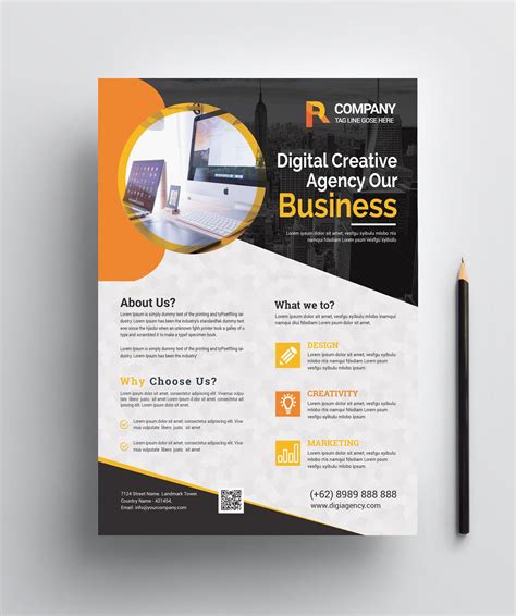 Creative Print Flyer Design 002451 Template Catalog