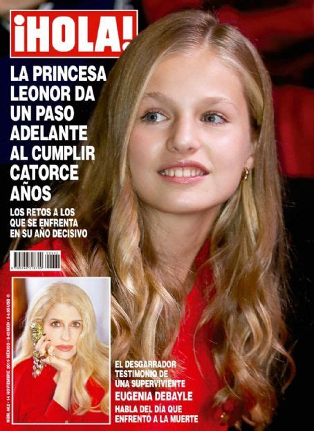 Infanta Leonor Of Spain Hola Magazine 14 November 2019 Cover Photo