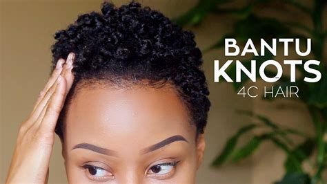 It is harder to create bantu knots on hair that is one to two inches in length. Short Natural Hair Routine TWA | Bantu Knots 4C Hair - YouTube