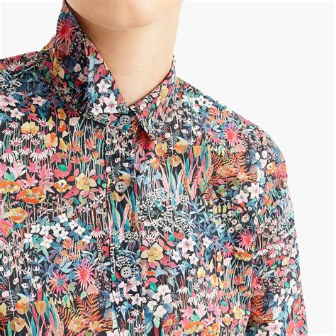 Maybe you would like to learn more about one of these? Slim Perfect Shirt in Liberty Floral in Black Orange Multi ...
