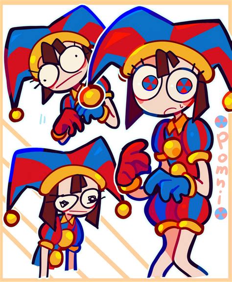 Pomni🔴🔵🎪 In 2023 Cute Drawings Circus Art Character Design