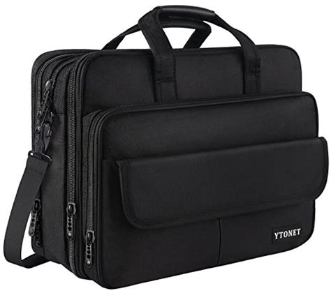 17 Inch Laptop Bag Expandable Large Capacity Briefcase For Women And Men