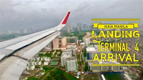 Clark airport supports airasia s move to naia. NAIA Manila Landing Air Asia A320 Terminal 4 Arrival ...