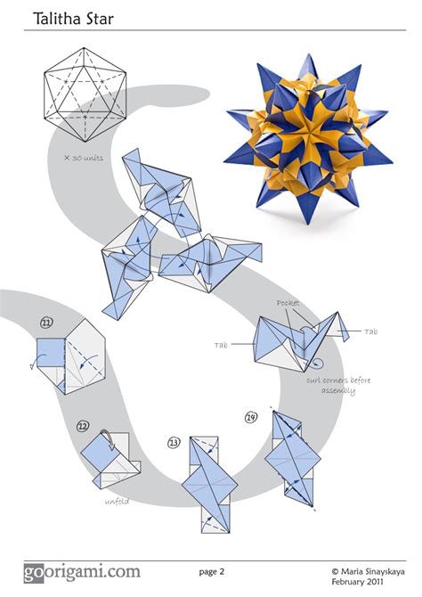Origami Diagrams Modular Origami Origami Stars