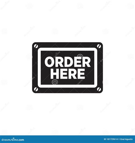 Order Sign Logo Design Template Stock Vector Illustration Of Grabs