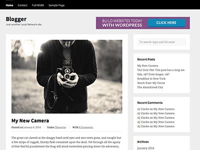 Blogger Free WordPress Theme WIP By WPExplorer On Dribbble