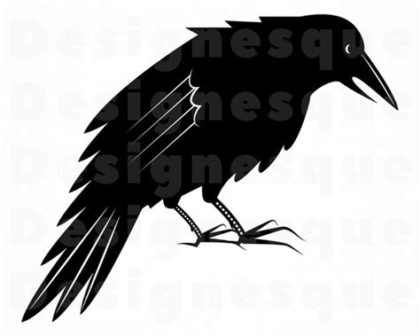 Raven Svg Crow Svg Raven Clipart Raven Files For Cricut Etsy Canada