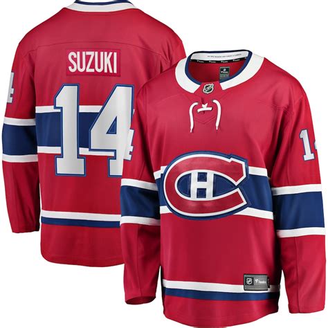 Browse our selection of canadiens jerseys in all the sizes, colors, and styles you need for men, women, and kids at shop.nhl.com. Men's Montreal Canadiens Nick Suzuki Fanatics Branded Red ...
