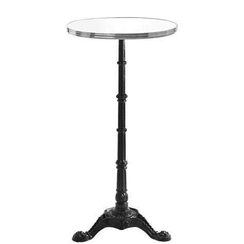 High Bar Table White Enamel Inox Cast Iron Idées De Design D