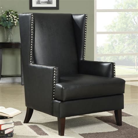Alibaba.com offers 1,883 leather wingback chair products. Coaster Fine Furniture Casual Black Faux Leather Wingback ...