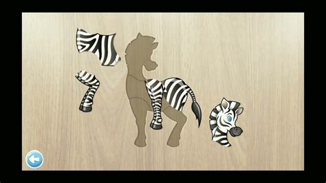 🦓 Zebra Puzzle With Animal Name And Sound 384 Puzzles For Kids