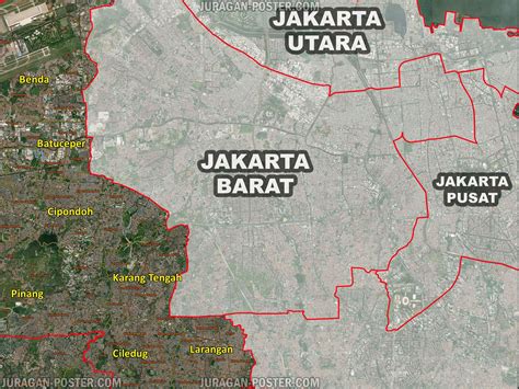 Peta Kabupaten Tangerang Kota Tangerang Dan Tangerang Selatan Tampilan