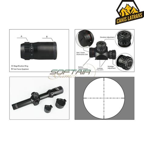 Scope Black 25 10x26 With Red Dot Type 2 And Mount Tan Canis Latrans