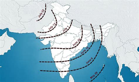 Onset Of Monsoon In India Here Is The Pattern Of Southwest Monsoon