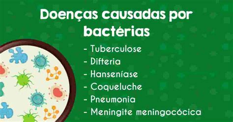 Biologia Revise As Principais Doenças Causadas Por Bactérias