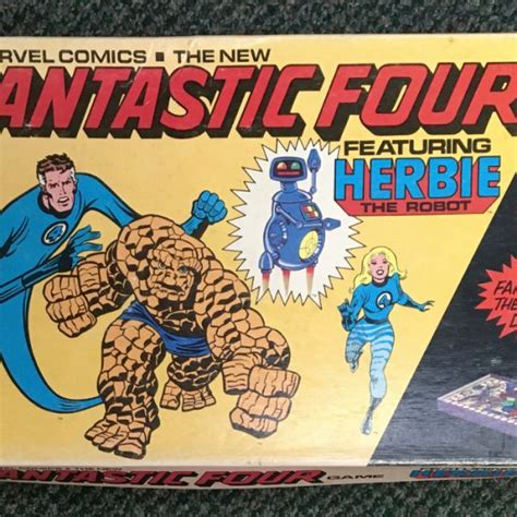1978 Fantastic Four Featuring Herbie The Robot Game By Milton Bradley