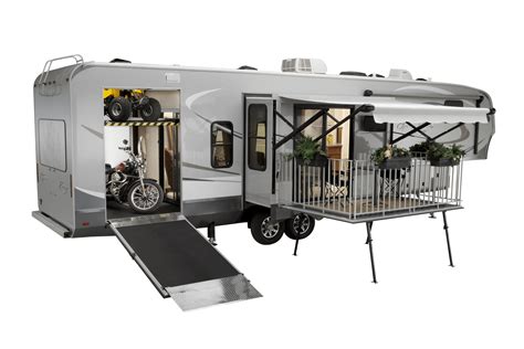 Camper With Toy Hauler Deck Camping Uie