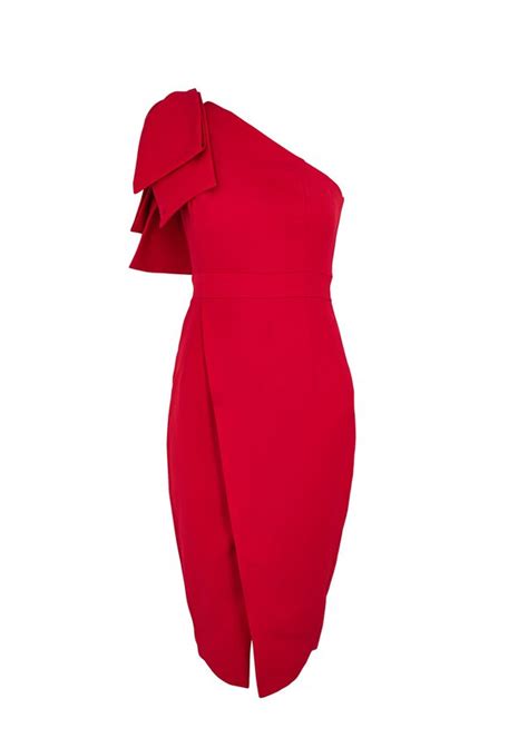 Lavish Alice Lavish Alice Red Bow Embellished Midi Dress 6 Editorialist