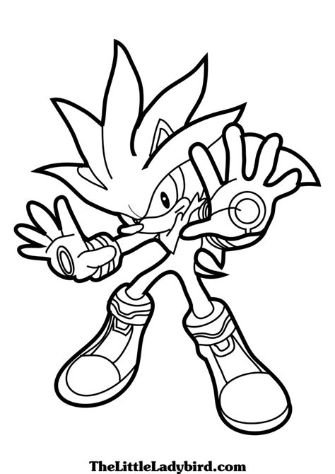 Sonic coloring pages | The Sun Flower Pages