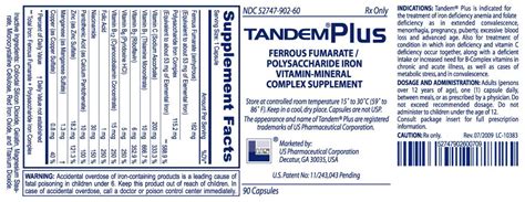 Tandem Capsules Fda Prescribing Information Side Effects And Uses