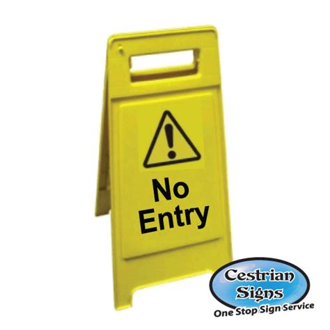 No Entry A Board Sign Cestrian Signs