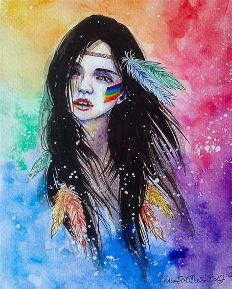 Rainbow Girl By Ericadalmaso On Deviantart