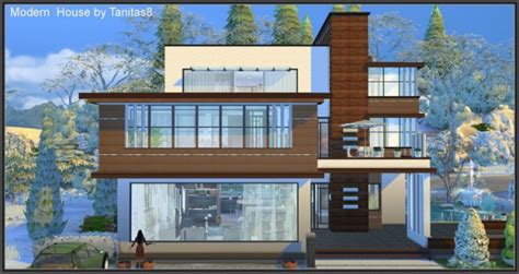 Tanitas Sims Modern House • Sims 4 Downloads