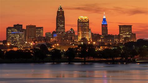 Good Morning Cleveland Orange Sky In Morning Photographer Flickr