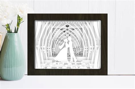 Wedding Shadow Box SVG Free - Free SVG Cut Files