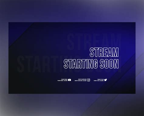 Twitch Overlay Simple Modern Minimalist Package Screen Etsy