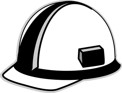 Construction Worker Hat Coloring Clipart Best
