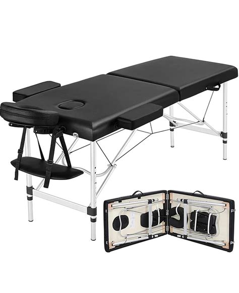 2 Sections Portable Massage Table Spa Bed