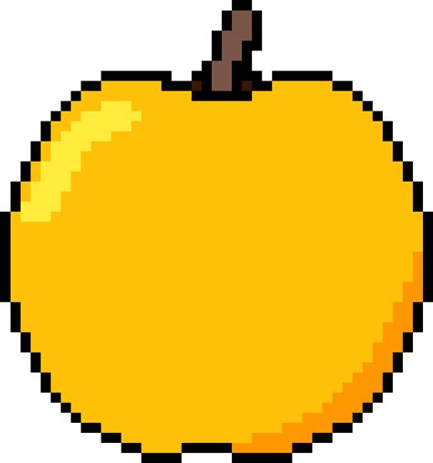 Download Golden Apple Minecraft Pixel Art Emojis Png Image With No