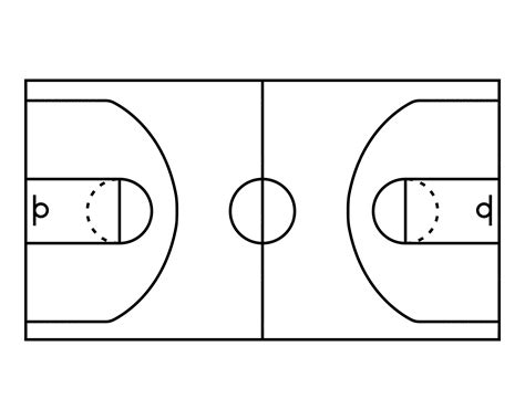 Basketball Court Outline